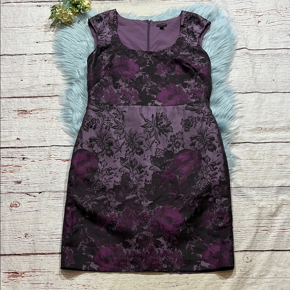 Ann Taylor Purple Floral Dress
